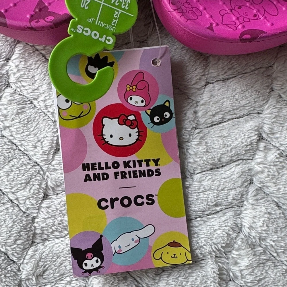 NWT CROCS -Hello Kitty And Friends Sandals Kids J2